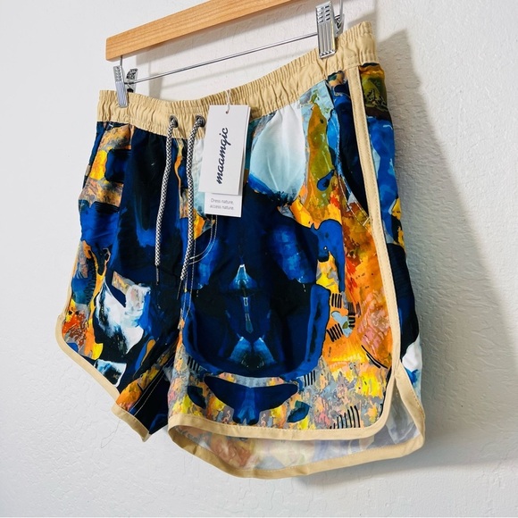 Maamgic NWT Vintage Style Swim Trunks Small - Picture 4 of 7